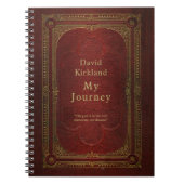 Vintages Buchreisen-Journal Notizblock (Vorderseite)