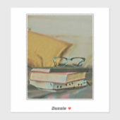 Vintages Buchwerk Aufkleber (Blatt)