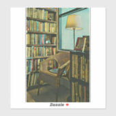 Vintages Buchwerk Aufkleber (Blatt)