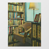 Vintages Buchwerk Fensteraufkleber (Blatt)