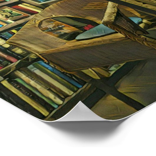 Vintages Buchwerk Poster (Ecke)