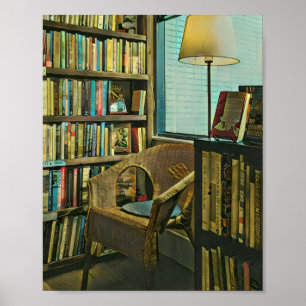 Vintages Buchwerk Poster