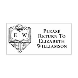 Vintages Buchzeichen der Bibliothek lesen Bitte zu Permastempel