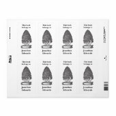 Vintages Buchzeichen Ex-libris-Baum (Vorne)