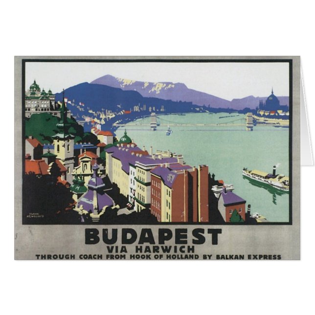 Vintages Budapest Ungarn (Vorderseite (Horizontal))