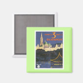 Vintages Budapest Ungarn Magnet (Vorderseite/Rückseite)