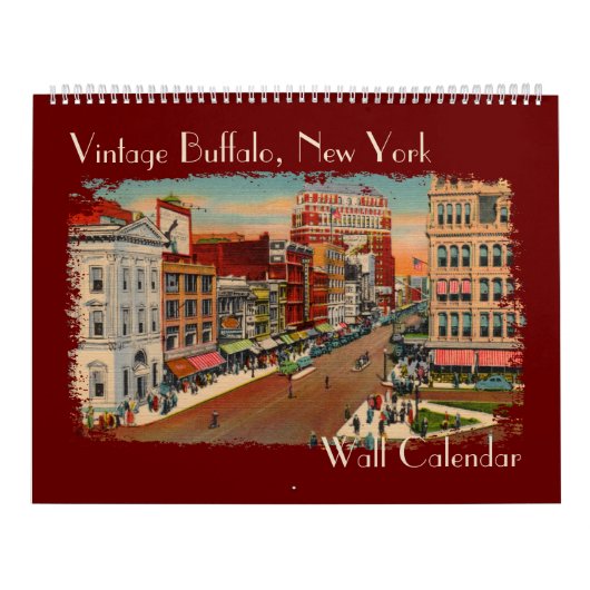 Vintages Buffalo, NY Wall Calendar Kalender (Titelbild)