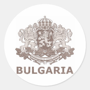 Vintages Bulgarien Runder Aufkleber