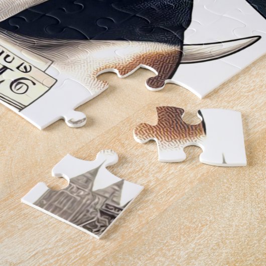 Vintages Bull Terrier Muster Puzzle (Seite)