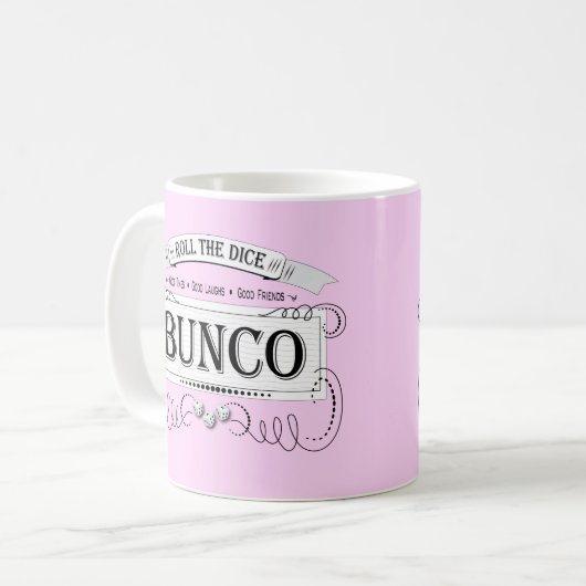 Vintages Bunco-Design Kaffeetasse (Vorderseite Links)