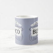 Vintages Bunco Design Lila Kaffeetasse (Mittel)