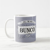 Vintages Bunco Design Lila Kaffeetasse (Links)