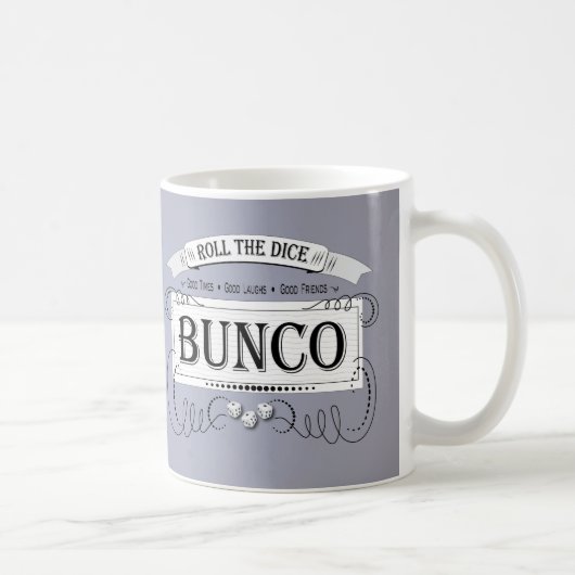 Vintages Bunco Design Lila Kaffeetasse (Rechts)