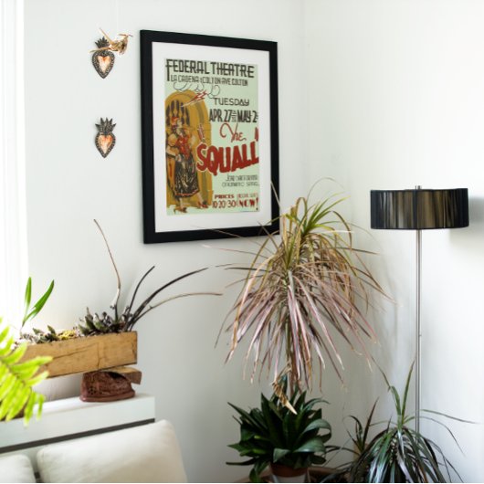 Vintages Bundesstaatliches Theater Das Squall Post Fotodruck