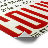 Vintages Bundesstaatliches Theater Touch Brimstone Poster (Ecke)