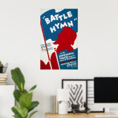Vintages Bundesstaatliches Theaterprojekt "Battle  Poster (Heimbüro)