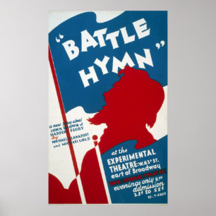 Vintages Bundesstaatliches Theaterprojekt "Battle Poster