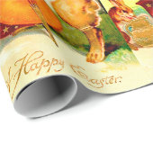 Vintages Bunny Playing mit Violin Ostergruß Geschenkpapier (Rolleneckpunkt)