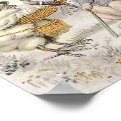 Vintages Bunny und Chick Poster (Ecke)