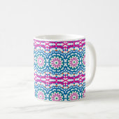 Vintages, bunter böhmisches böhmisches Muster Kaffeetasse (VorderseiteRechts)