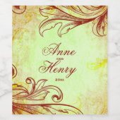 Vintages Burgund Weinetikett (Einzelnes Label)