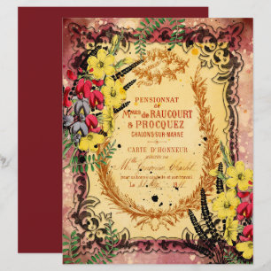 Vintages Burgundy Ephemera Frames Scrapbook