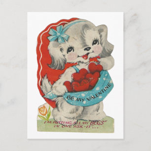 Vintages Bushel des Herzogtums Valentin Feiertagspostkarte