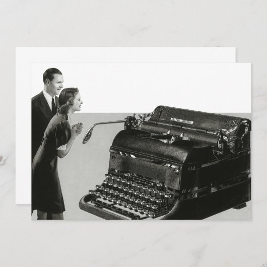 Vintages Business, antike Office-Schreibmaschine (Vorne/Hinten)