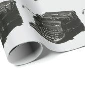 Vintages Business, antike Office-Schreibmaschine Geschenkpapier (Rolleneckpunkt)