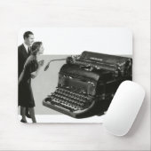 Vintages Business, antike Office-Schreibmaschine Mousepad (Mit Mouse)