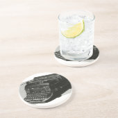 Vintages Business, antike Office-Schreibmaschine Untersetzer (Seite)