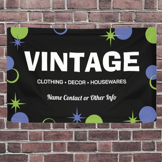 Vintages Business Midjahrhundert Moderner Stil Banner