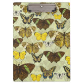 Vintages Butterfly-Diagramm Muster Klemmbrett (Vorderseite)