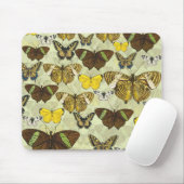 Vintages Butterfly-Diagramm Muster Mousepad (Mit Mouse)