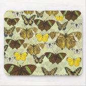 Vintages Butterfly-Diagramm Muster Mousepad (Vorne)