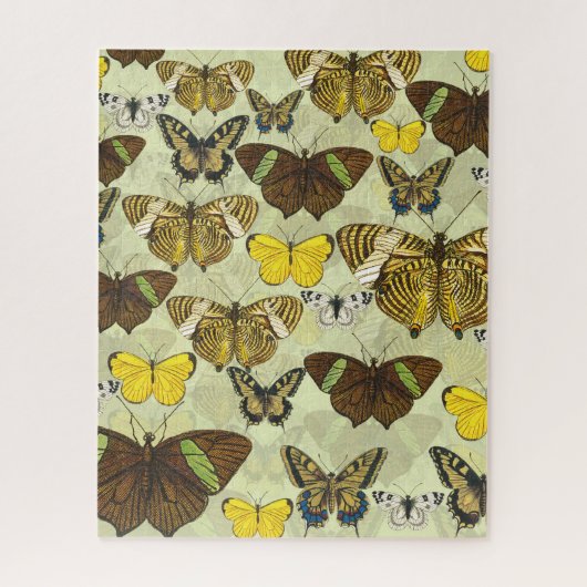Vintages Butterfly-Diagramm Muster Puzzle (Vertikal)