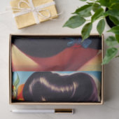 Vintages Button am Strand Seidenpapier (Geschenk)