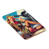 Vintages Button des Flugzeugs Magnet (Rechte Seite)