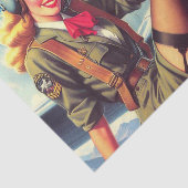 Vintages Button des Flugzeugs Seidenpapier (Ausschnitt)