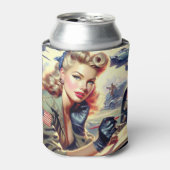 Vintages Button Dosenkühler (Kanne Vorderseite)