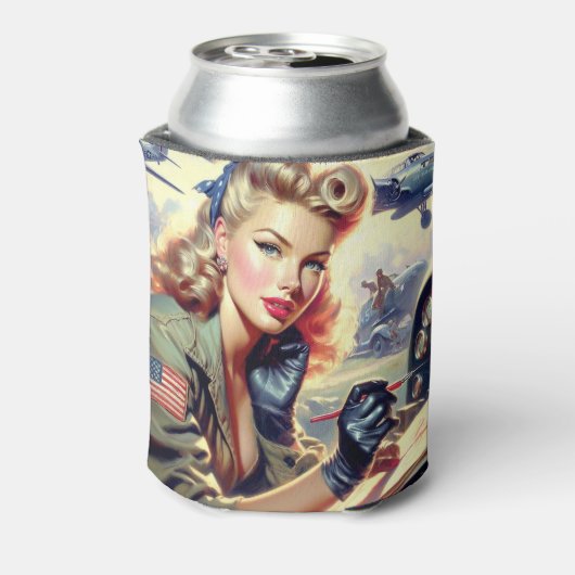 Vintages Button Dosenkühler (Kanne Rückseite)