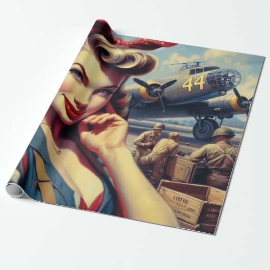 Vintages Button Geschenkpapier (Ungerollt)