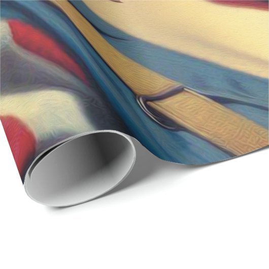 Vintages Button Geschenkpapier (Rolleneckpunkt)