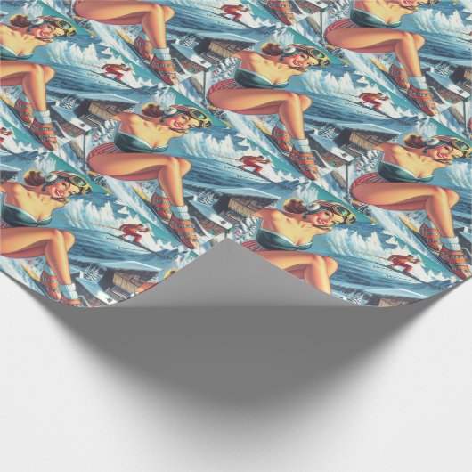 Vintages Button Geschenkpapier (Ecke)