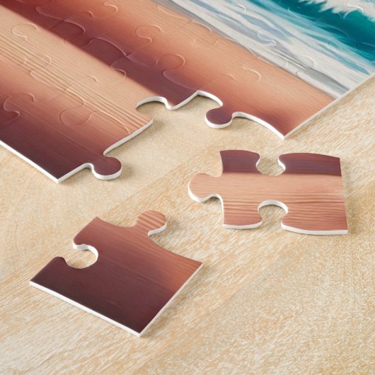 Vintages Button im Sommer Puzzle (Seite)