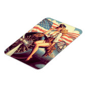 Vintages Button Magnet (Linke Seite)