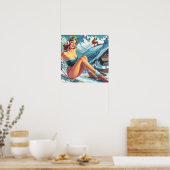 Vintages Button Poster (Küche)