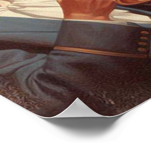 Vintages Button Poster (Ecke)