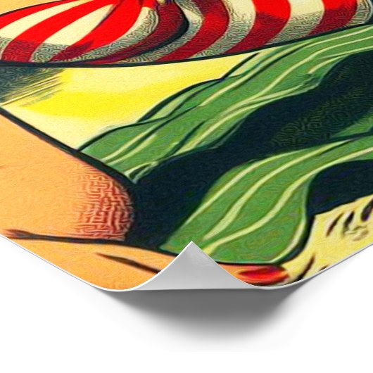 Vintages Button Poster (Ecke)