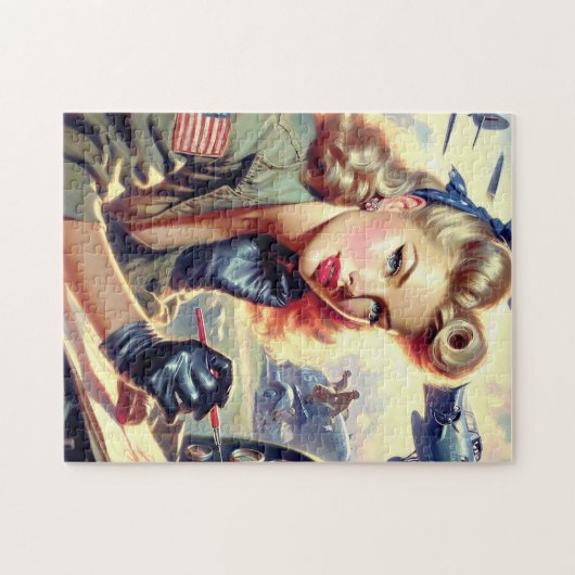 Vintages Button Puzzle (Horizontal)